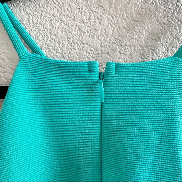 Express Teal Halter Fit & Flare Mini Dress - Picture 6 of 6